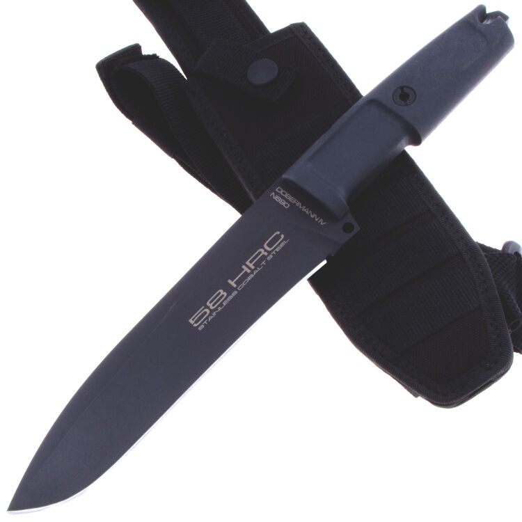 Нож Extrema Ratio Dobermann IV Tactical Black сталь N690 рукоять Forprene (EX/180DOBIVTAC)