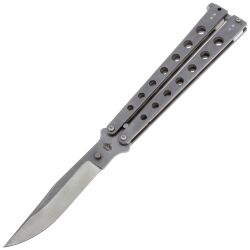 Нож-бабочка AtroposKnife Kratos SR сталь AUS-8 рукоять Stainless steel