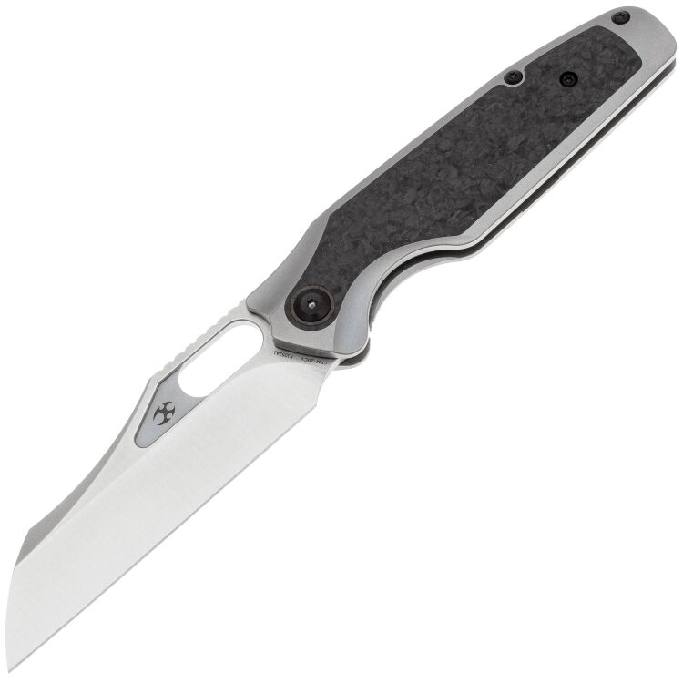 Нож Kansept Tuckamore satin сталь 20CV рукоять Titanium/Shred Carbon Fiber