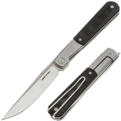 Нож Real Steel RB-7 Essential satin сталь 14C28N рукоять Steel/Black G10 (7891GB)