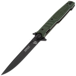 Нож НОКС Финка-2 Blackwash сталь D2 рукоять Olive Micarta (349-700106)