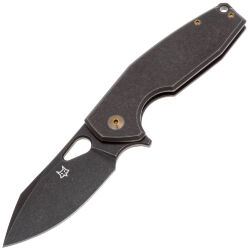 Нож FOX Yaru сталь CPM-S90V PVD stonewash рукоять Gray Titanium (FX-527 TIPVD)