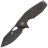 Нож FOX Yaru сталь CPM-S90V PVD stonewash рукоять Gray Titanium (FX-527 TIPVD)