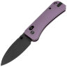 Нож WE Knife Banter 2 blackwash сталь S35VN рукоять Purple Aluminum (WE23075-2)