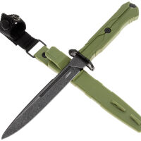 Нож Mr.Blade Leshiy blackwash сталь AUS-8 рукоять OD Green Elastron