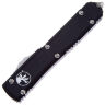 Нож Microtech Ultratech T/E Serrated Stonewash сталь M390 рукоять Black Aluminium (123-12)