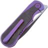 Нож We Knife Baloo Blackwash сталь CPM-20CV рукоять Purple Ti/Shredded CF (WE21033-3)
