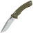 Нож Microtech Amphibian Ram-Lok stonewash сталь M390MK рукоять OD Green Frag G10 (137RL-10FRGTOD)