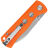 Нож QSP Canary Folder stonewash сталь 14C28N рукоять Orange G10 (QS150-B1)