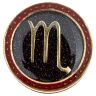 Бусина темлячная byMordor Знак зодиака Скорпион