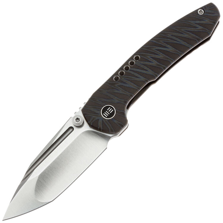 Нож WE Knife Micro Trogon satin сталь M390 рукоять Tiger Stripe Flamed Titanium (WE24043-3)