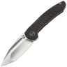 Нож WE Knife Micro Trogon satin сталь M390 рукоять Tiger Stripe Flamed Titanium (WE24043-3)