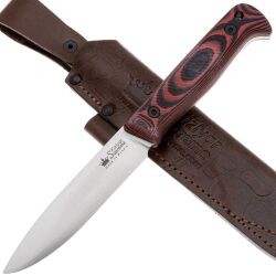 [Уценка] Нож Kizlyar Supreme Forester сталь Elmax  рукоять Black/Red G10