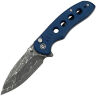 Нож CIVIVI Triptych сталь Damascus рукоять Blue Canvas Micarta (C23085B-DS1)