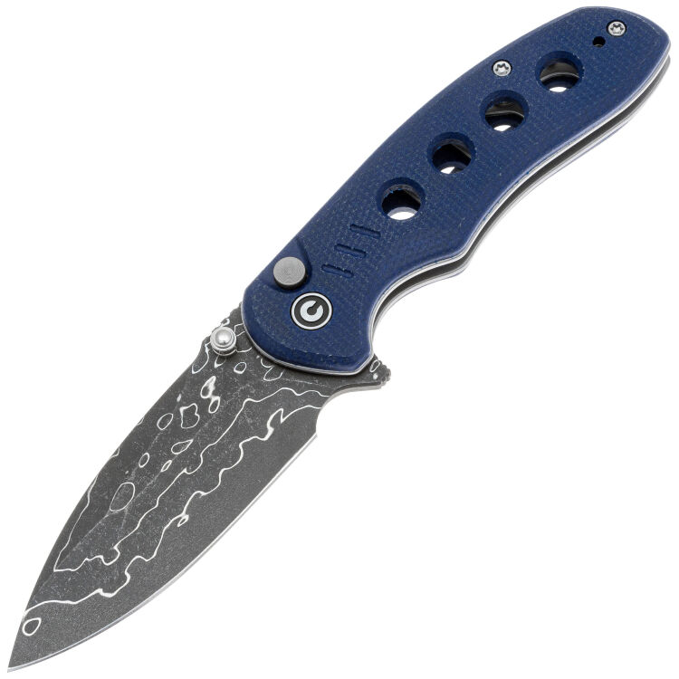Нож CIVIVI Triptych сталь Damascus рукоять Blue Canvas Micarta (C23085B-DS1)