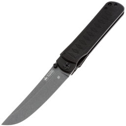Нож Kizlyar Supreme Whisper сталь D2 Tacwash рукоять Black G10