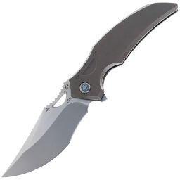 Нож Rike Knife S05 сталь M390 рукоять Dark Gray Titanium
