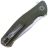 Нож Petrified Fish Warrior mini сталь K110 рукоять Green Micarta