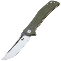 Нож Bestech Scimitar Blackwash/Satin сталь D2 рукоять Army Green G10 (BG05B-2)