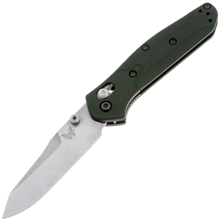 Нож Benchmade Mini Osborne сталь S30V рукоять Green Aluminium (945)