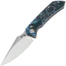Нож Kansept Fenrir Crossbar Lock stonewash сталь S35VN рукоять Arctic Storm  Fatcarbon
