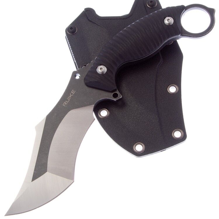 Нож Ruike F181-B1 Satin/Black сталь 14C28N рукоять Black G10
