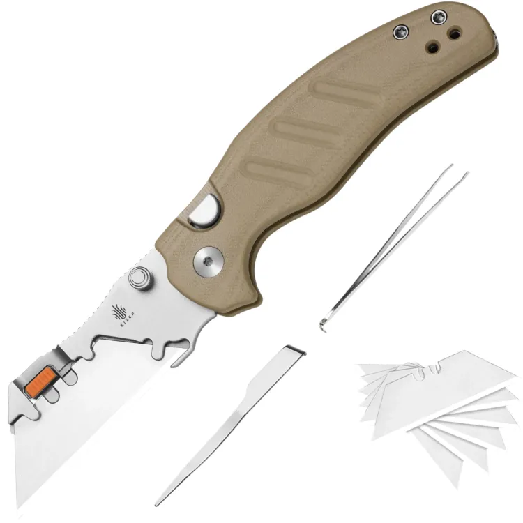 Нож Kizer C01C Uti 2 сталь SK5 рукоять Brown G10