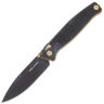Нож Real Steel Huginn black сталь VG-10 рукоять Black G10/Gold Hardware (7652BG)