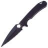 Нож Daggerr Arrow Flipper Black Serrated сталь D2 рукоять Black G10