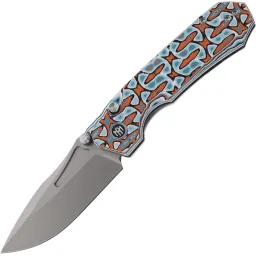 Нож Remette Rhino сталь D2 рукоять Blue/Orange G10 (RNGD261)