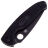 Нож Spyderco Resilience LTW Black PS сталь 8Cr13MoV рукоять Black FRN (C142PSBBK)