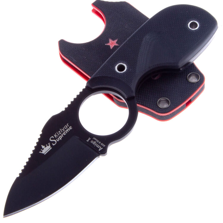 Нож Kizlyar Supreme Amigo X сталь AUS-8 BT рукоять Black G10