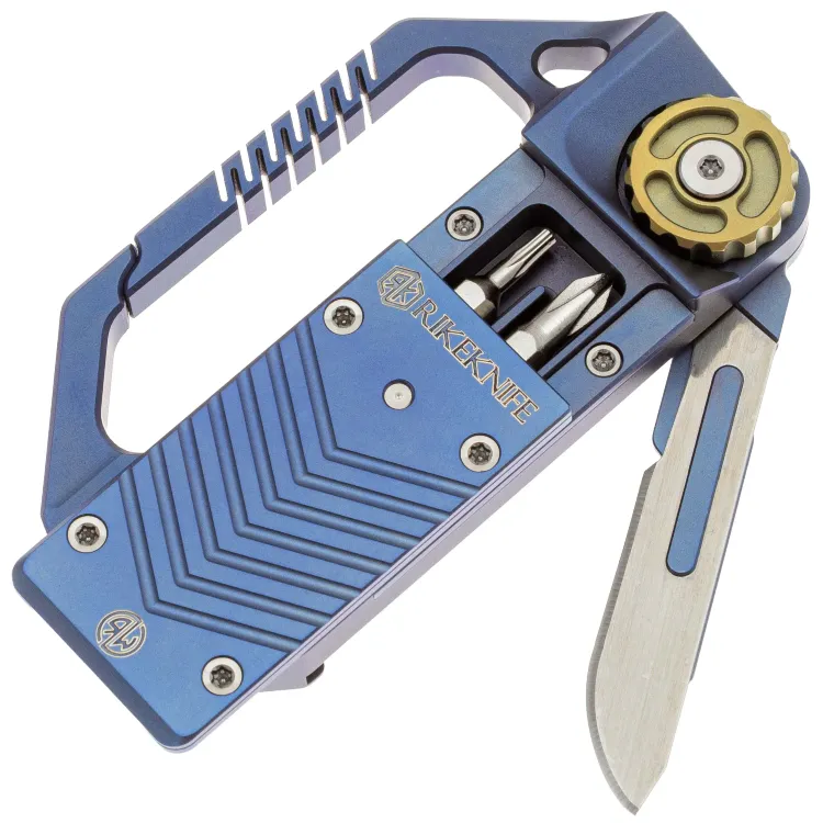 Мультитул Rike knife Hasp сталь Stainless Steel рукоять Blue Titanium