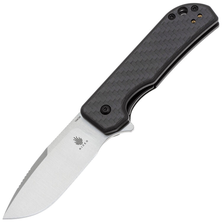 Нож Kizer Nice Guy satin сталь 154CM рукоять Carbon Fiber