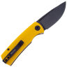Нож Petrified Fish Beluga Mini Blackwash сталь 14C28N рукоять Yellow G10