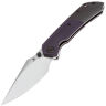Нож Kansept Fenrir stonewash сталь S35VN рукоять Purple Micarta/Blackwash Titanium