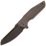 Нож WE Knife StarHawk Blackwash сталь CPM-20CV рукоять Bronze Titanium (WE21017-2)