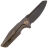 Нож WE Knife StarHawk Blackwash сталь CPM-20CV рукоять Bronze Titanium (WE21017-2)