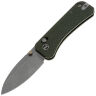 Нож WE Knife Banter 2 grey stonewash сталь S35VN рукоять Green Canvas Micarta (WE23075-3)