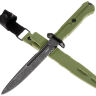 Нож Mr.Blade Leshiy serrated blackwash сталь AUS-8 рукоять OD Green Elastron