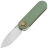 Нож Vosteed Corgi-V stonewash сталь 14C28N рукоять Green Aluminum