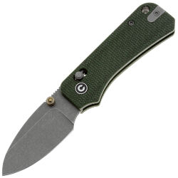 Нож CIVIVI Baby Banter 2 stonewash сталь Nitro-V рукоять Green Canvas Micarta (C23074-3)