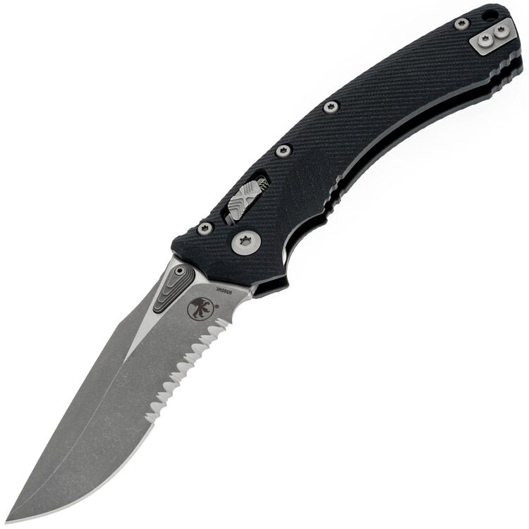 Нож Microtech Amphibian Ram-Lok apocalyptic сталь M390MK рукоять Black G10 (137RL-11APFLGTBK)