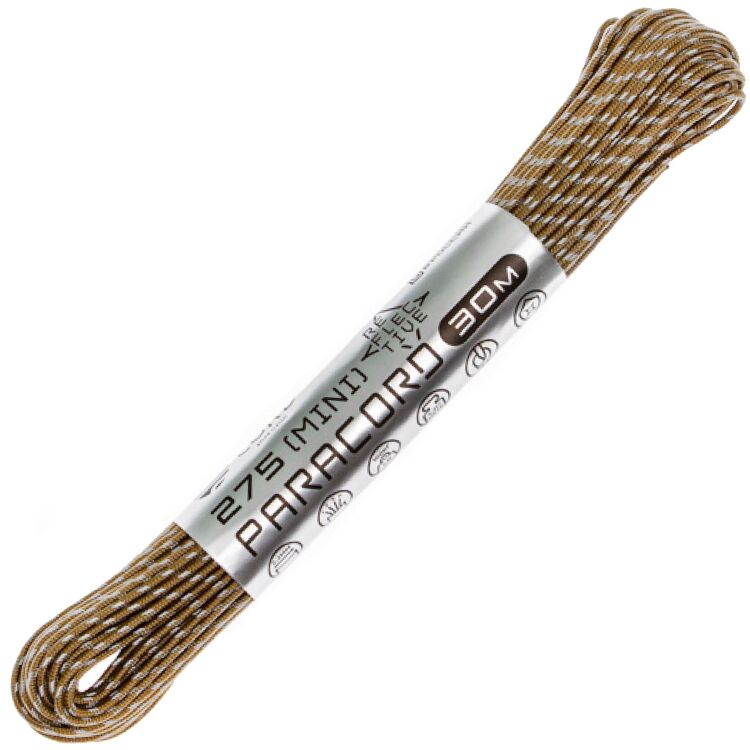 Паракорд CORD 275 световозвращающий coyote 30м