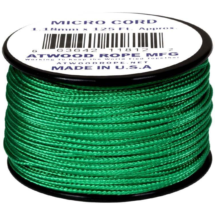 Паракорд Atwoodrope Micro Cord Green 38м