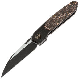 Нож WE Knife Brr15 blackwash сталь M390 рукоять Black Titanium/Copper Foil CF (WE24007-1)