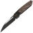 Нож WE Knife Brr15 blackwash сталь M390 рукоять Black Titanium/Copper Foil CF (WE24007-1)