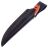 Нож Kizlyar Supreme Asket tacwash кожа сталь N690 рукоять Orange G10