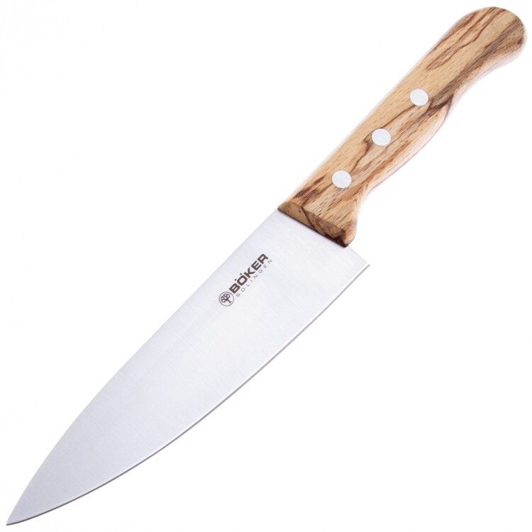 Нож кухонный Boker Tenera Chef's Medium сталь С75 рукоять Ice Beech (131201)