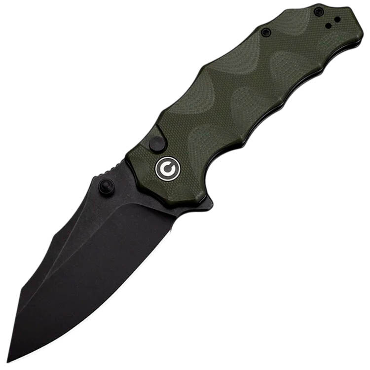 Нож CIVIVI Natterjack blackwash сталь 14C28N рукоять OD Green G10 (C24028-1)